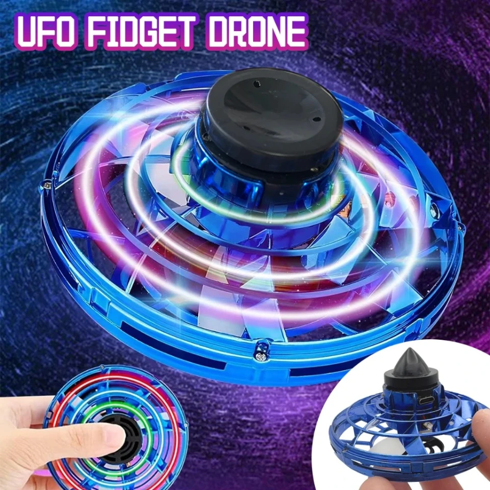 UFO FIDGET DRONE (bleue)